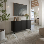 Kummut Cama Volare, 151x39x75 cm, must