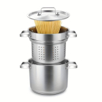 Puhta Keedu Roostevaba Pasta ja K&ouml;&ouml;givilja Auru Keedu Komplekt Kaane.