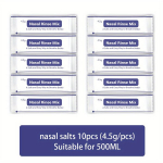 Nina Loputuss&uuml;steem - 300ml/500ml Nina Pudel Sinus Loputus BPA-vaba T&auml;iskasvanutele 5 Nina Soola Pakiga , Nosies druskos 10 vnt (4,5 g/vnt.)