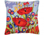 Tikkimiskomplekt padi "Punased moonid" Collection D'Art 40x40cm
