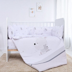 Lorelli laste voodipesukomplekt Lilly Little Rabbits, 60x120, 4-osaline