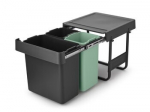 Brabantia pr&uuml;gikast, monteeritud, Sort & Go 10+10+20L