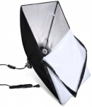 2 fotograafiline Softbox Reguleeritav statiivilamp 50x70 + kott