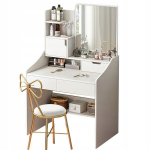 WC koos peegliga valge make-up glamuur sahtlitega Skandinaavia moodne