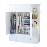 Modulaarne garderoobikapp, valge