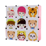 Modulaarne riidekapp v&auml;rviline laste riidekapp m&auml;nguasjadele