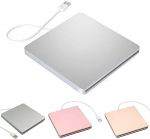 Optiline seade Optilised draivid, v&auml;line USB 2.0 DVD-draiv | VCD/CD-kirjutaja &uuml;hildub Mac OS-i ja Windowsiga, roosa