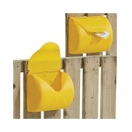 Kollane postkast lastele