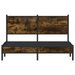 kaheinimese voodi，t&auml;iskasvanu voodi，metallist voodiraam ilma madratsita suitsutatud tamm 140x200 cm CFE3555330