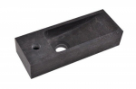 V&auml;ike kivist kraanikauss B-STONE 38x14cm, K&Auml;SIT&Ouml;&Ouml;, segisti vasakul, V&auml;ike kivist kraanikauss B-STONE 38x14cm, K&Auml;SIT&Ouml;&Ouml;, segisti vasakul