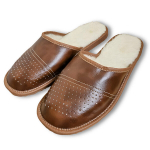 Meeste nahast karusnahast voodriga kodusussid, NEEDIVYOU, pruun