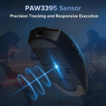 Delux M600 Wireless Game Mouse 26000DPI laadige - M600 valge