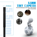 Videokaamera 0,2 -tollise 5MP IP67 6 LED -WiFi endoskoobi borrescope Check kaamera iOS / Androidi nutitelefonide jaoks 10m / 32,8 jalga n&ouml;&ouml;ri