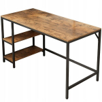 Arvutilaua vintage rustika pruun loft laud kontorisse 120 cm