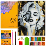 Teemantmosaiik Oh Art! Naise portree, 40x50 cm