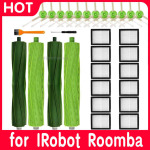 Rullharja hepa filtri k&uuml;lghari Irobot Roomba i7 i7+ E5 E6 i3 E & I seeria robot -tolmuimeja puhastusvahendi paberkottide tarvikud