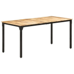vidaXL s&ouml;&ouml;gilaud, 160 x 80 x 76 cm, t&ouml;&ouml;tlemata mangopuit