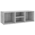 vidaXL jalatsipink, betoonhall, 105 x 35 x 35 cm, puitlaastplaat