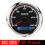 Universaalne 85 mm GPS -i spidomeeter digitaalne gabariit 30 60 60 120 200 kmh odomeeter merepaadiauto ATV jaoks koos GPS -antenni punase valgustusega