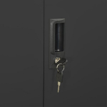 vidaXL kontorikapp, antratsiit, 90 x 40 x 180 cm, teras, Antratsiithall