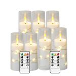 LED leegiga kuplik&uuml;&uuml;nlaid&auml;pp, t&auml;htpael, akr&uuml;&uuml;lk&uuml;&uuml;nal,  Balta (D5,84 cm x A12,7 cm12,7 cm15,24 cm15,24 cm17,78 cm17,78 cm17,78 cm)