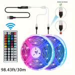 RGB LED riba kaugjuhtimispultiga, 98,43 pėdų / 30 m