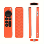Nutiteler ja tarvik 1tk Silikoonist Kaitse&uuml;mbris, Sobiv Apple TV 4K/HD-le, Oranžinė