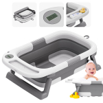 Tulano Bathe 25 grey kokkupandav vann termomeetri ja padjaga &ndash; hall
