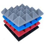 24vnt 25x25x5cm stuudio akustiline heli isolatsioon vahtp&uuml;ramiidm&uuml;ra isoleer heli neeldumismeetmed-