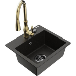 &Uuml;hest graniidist valamu Mexen Milo k&ouml;&ouml;gisegistiga Elia, Must/Kuldne Metallik - 6505-75-670101-50-B