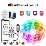 "Bluetooth LED -riba - painduv pael nii kontrolleri kui ka adapteriga" - Wifi RGB 5050, 18 LED meetri kohta, 30 m t&auml;is komplekti