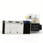 Topeltpositsiooniline 5-Port &otilde;husolenoidklapp DC24V & AC220V m&auml;his - Alumiiniumkonstruktsioon., 4V310-10 DC24V