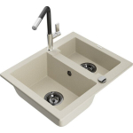 Pool-topelt graniidist valamu Mexen Carlos koos Flora k&ouml;&ouml;gisegistiga, beež - 6518-69-670401-07-B