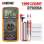 ANENG DT9205A-12 1999 loendused Digitaalne Multimeeter AC/DC Pinge Vool Tester Elektriline M&otilde;&otilde;teseade Professionaalne Analoog Multimeeter,  DT9205A-12 oranžinė dėžutė