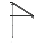 Markiis，sisset&otilde;mmatav varikatus, antratsiit, 150x150 cm, kangas/teras CFE505547
