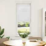 plisseeritud ruloo，privaatsuse kardina valge 40x150 cm kanga laius 39,4 cm CFE25857