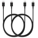 USB-C USB-C kaabel Must 1m Samsung Galaxy S24 / Galaxy S23 / Galaxy S23 FE [PARTII] Phonillico&reg;