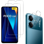 Xiaomi Poco C65 jaoks Karastatud Klaas ja Kaamera Kaitse [Pakett 2] Phonillico&reg; Klaasikaitse