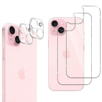 iPhone 15 jaoks Alamkaitse Klaas ja Kaamera Kaitse [2 T&uuml;kki] Phonillico&reg; Klaasi Kaitse