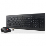 Klaviatuuri ja hiire komplekt - LENOVO - 4X30M39497 - Traadita - QWERTY - Must