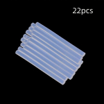 12tk/22tk/32tk ultra l&auml;bipaistev silikoon kuumliimipulk, DIY k&auml;sit&ouml;&ouml; jaoks., 22 vnt