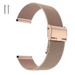 BestAccessories, Milano stiilis kellarihm, 20 mm laiune, roosakaskuldne v&auml;rv