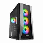 ATX korpus - SHARKOON - TG7M - LED RGB - 4 ventilaatorit - Karastatud klaaspaneel
