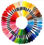 Puuvillased tikkimisniidid Muline RainBow&reg; 50 erinevat v&auml;rvi 8 m komplekt