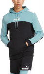Puma Džemprid Ess+ Block Hoodie Black Mint 847428 50 847428 50/M