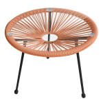 Laud Patio Arthur 48 cm, oranž/must