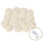 Puuvillaste pallidega LED valguskett, 100 tk