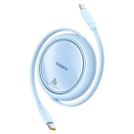 BASEUS USB-C - LIGHTNING kaabel iPhone 11 12 13 14 jaoks, kiire, 1M, Mėlyna