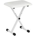 Klaveripink Reguleeritav Kokkupandav X-kujuline 39x29x37-47 cm Valge Metall