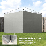 Varikatus k&uuml;lgseinakomplekt 300x200 cm helehall pol&uuml;ester